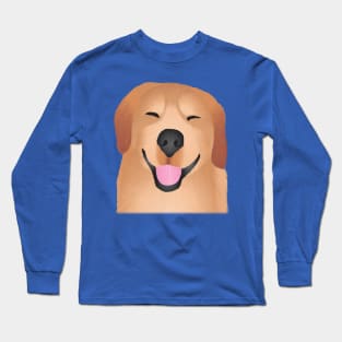 Smiling Golden Retriever Long Sleeve T-Shirt